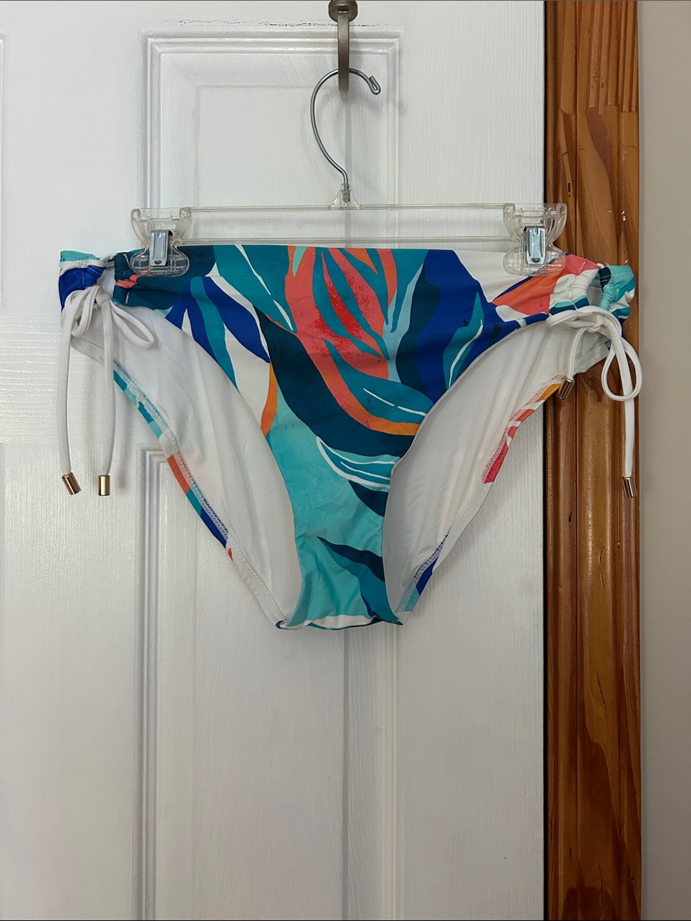 Tropical Tie-Side Bikini Bottom - Teal Multi